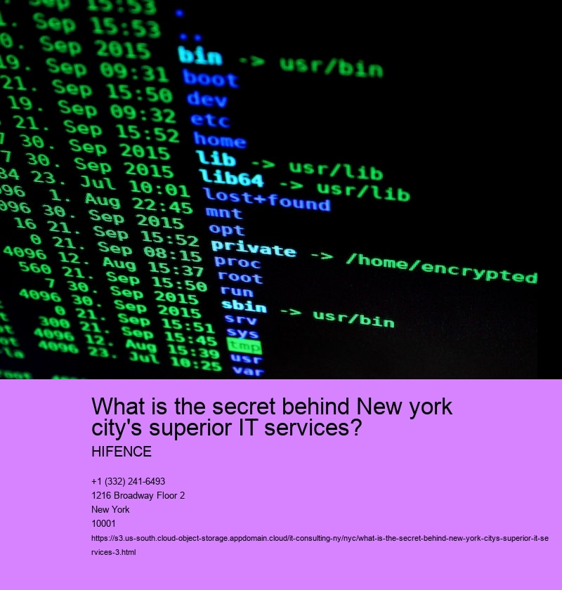What is the secret behind New york city's superior IT services?
