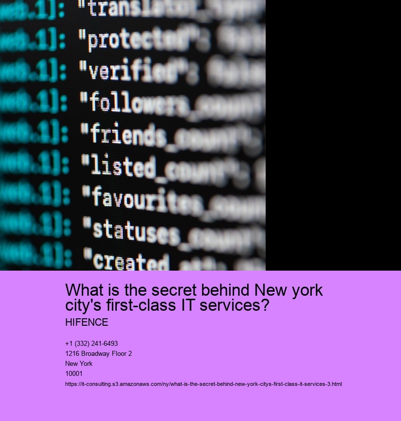 What is the secret behind New york city's first-class IT services?