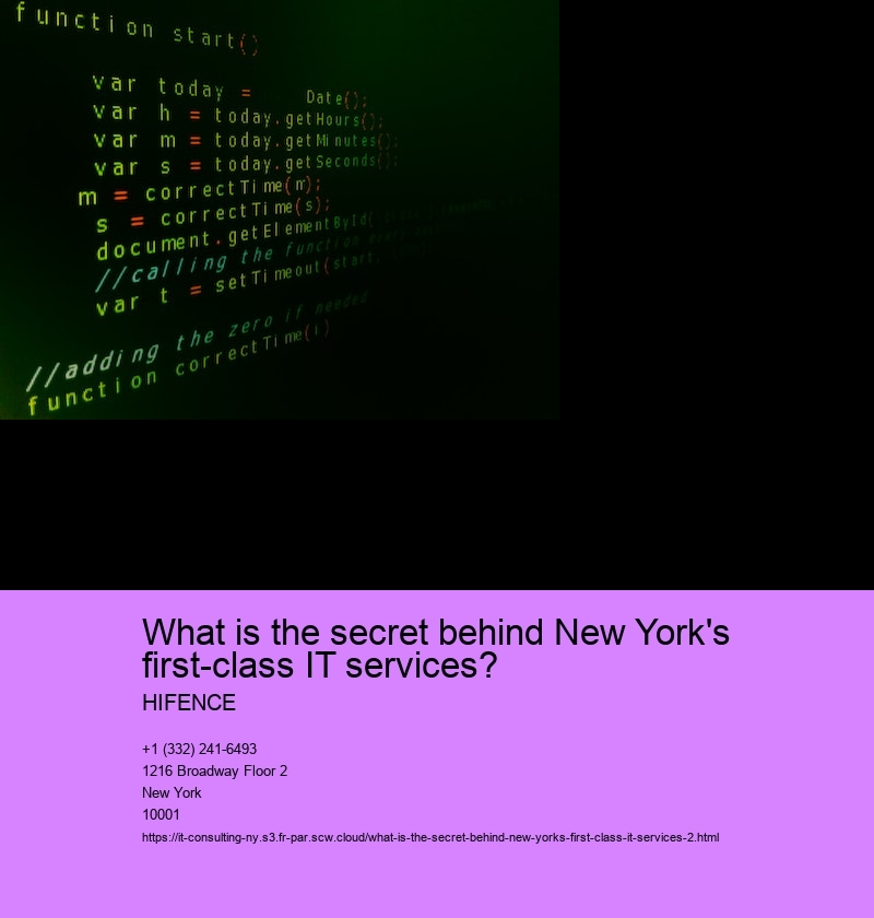 What is the secret behind New York's first-class IT services?