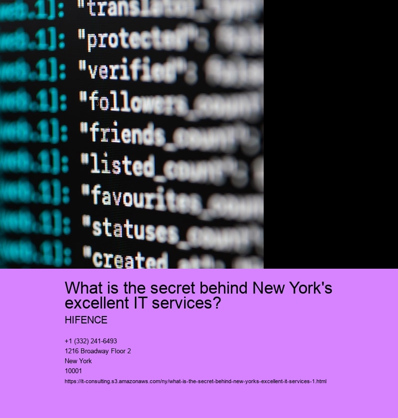What is the secret behind New York's excellent IT services?