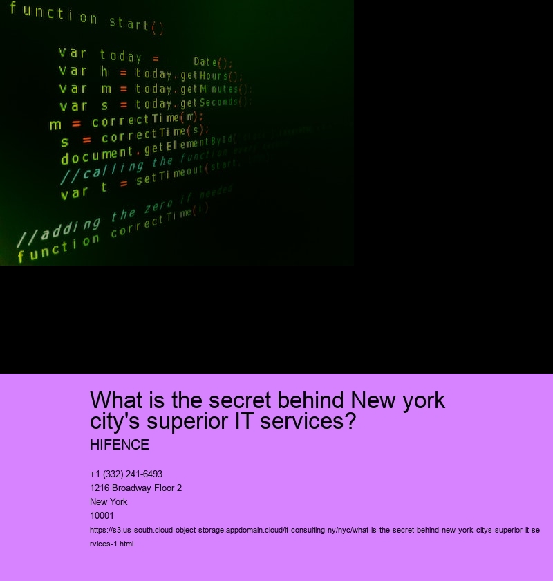 What is the secret behind New york city's superior IT services?