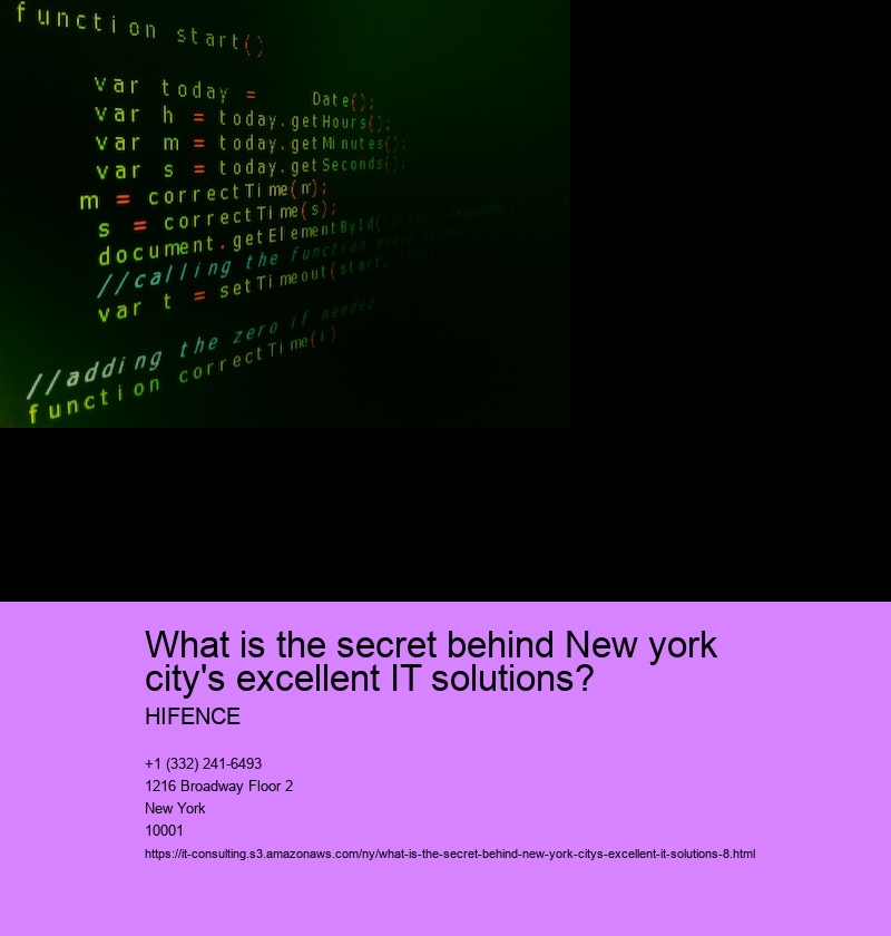 What is the secret behind New york city's excellent IT solutions?