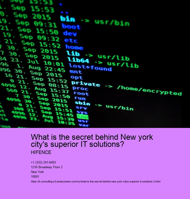 What is the secret behind New york city's superior IT solutions?